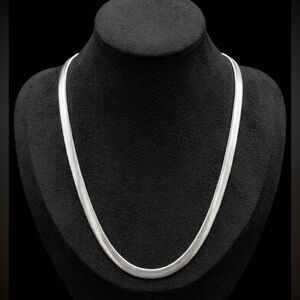One NEW .925 Sterling Silver Overlay Snake Chain - 20” and 18” available